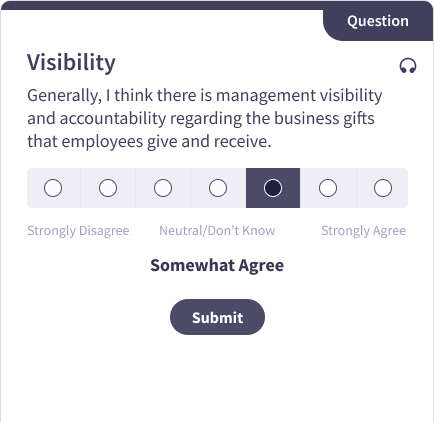 Visibility Question Card